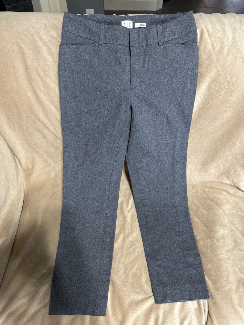 a new day Women's Gray Straight Dress Pants